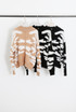 Two Tone Design Zip Cardigan 
