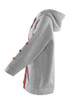 Button Sleeve Oversized Hoodie