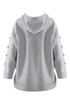 Button Sleeve Oversized Hoodie