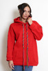 Button Sleeve Oversized Hoodie