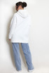 Button Sleeve Oversized Hoodie