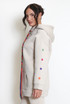 Button Sleeve Oversized Hoodie