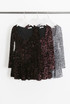 Sequin Sweetheart Skater Dress