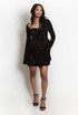 Sequin Sweetheart Skater Dress