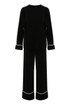 Contrast Seam Knitted Loungewear Set