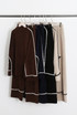 Contrast Seam Knitted Loungewear Set