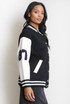 Bear Motif Varsity Jacket