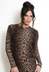 Long Sleeve Leopard Print Active Top