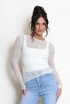 Long Sleeve Sheer Floral Lace Top Long Sleeve Sheer Floral Lace Top