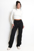 Elasticated Trouser With Chenille Side Sports Stripe