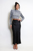Foil Bias Cut Midi Skirt Foil Bias Cut Midi Skirt