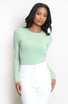 Round Neck Long Sleeve Bodysuit