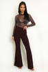 Seam Front Flare Trouser