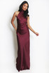 Satin Halter Neck Maxi Dress