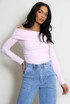 Off Shoulder Gathered Bodysuit