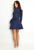 Long Sleeve Godet Mini Dress Long Sleeve Godet Mini Dress