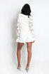 Ribbed Top With Heart Lace Sleeves