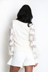 Ribbed Top With Heart Lace Sleeves