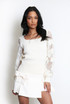 Ribbed Top With Heart Lace Sleeves