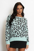 Bow Back Leopard Print Jumper