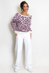 Bow Back Leopard Print Jumper