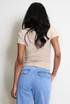 Short Sleeve Fitted Ribbed Top
