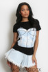 Corset Graphic Embellished T'Shirt