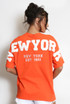 New York Embossed Back T-Shirt