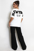 New York Embossed Back T-Shirt
