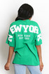 New York Embossed Back T-Shirt