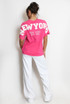 New York Embossed Back T-Shirt