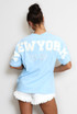 New York Embossed Back T-Shirt