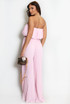 Pleated Bandeau Crop Top And Wide Leg Trouser Set