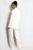 Oversized Button Neck Sweatshirt And Trouser Set