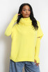 Roll Neck Jumper With Cut Out Sleeves