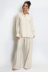 Wide Leg Trousers With Elasticated Waist