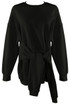 Tie Front Sweatshirt Dress
