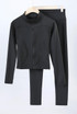 Active Zip Top And Push Up Legging Set