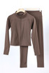 Active Zip Top And Push Up Legging Set