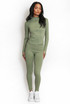 Active Zip Top And Push Up Legging Set