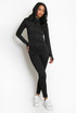 Active Zip Top And Push Up Legging Set