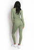 Active Zip Top And Push Up Legging Set