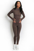 Active Zip Top And Push Up Legging Set