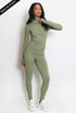 Active Zip Top And Push Up Legging Set