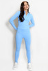 Active Zip Top And Push Up Legging Set