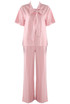 Casual Bow Neck Top And Trouser Set