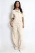 Casual Bow Neck Top And Trouser Set