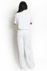 Casual Bow Neck Top And Trouser Set
