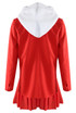 Blazer With Hoodie Insert And Skirt Set