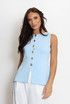  Peplum Knit Waistcoat